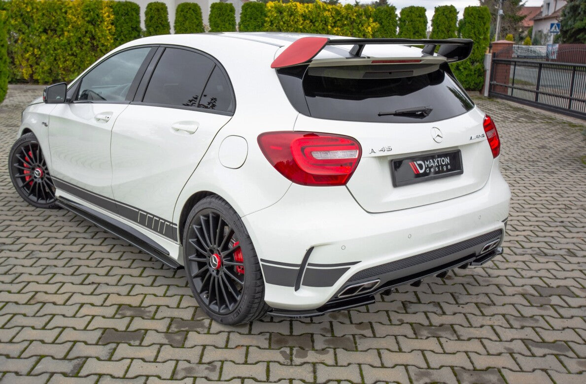 Diffusor Flaps passend für Mercedes A45 AMG W176 schwarz Hochglanz