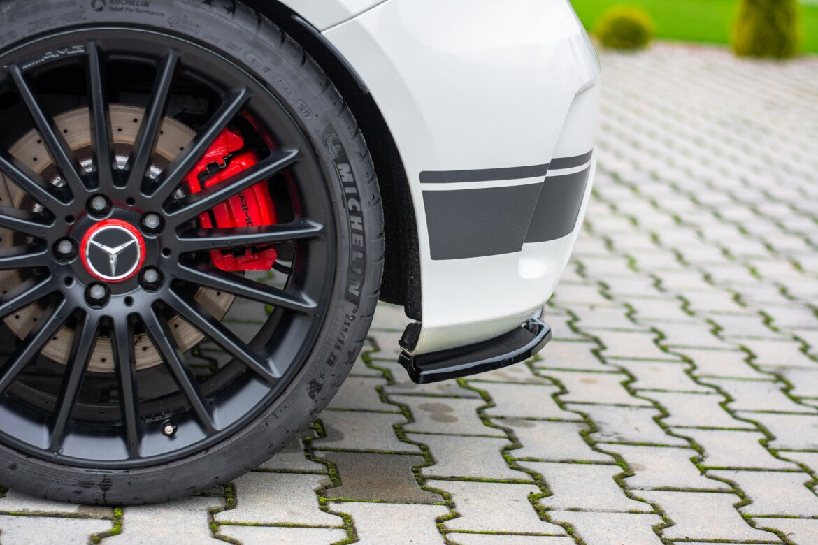 Diffusor Flaps passend für Mercedes A45 AMG W176 schwarz Hochglanz
