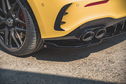 Diffusor Flaps passend für Mercedes-AMG A 45 S Aero Pack W177 schwarz Hochglanz