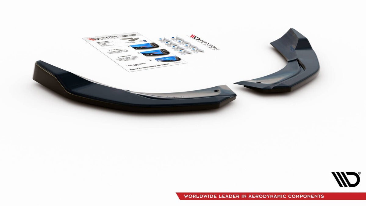 Diffusor Flaps passend für Mercedes-AMG A 45 S Aero Pack W177 schwarz Hochglanz