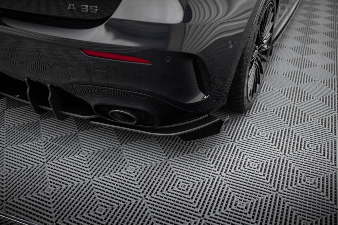 Diffusor Flaps passend für Mercedes-AMG A35 Hatchback W177 schwarz Hochglanz