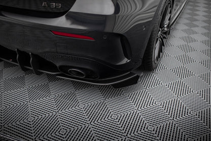 Diffusor Flaps passend für Mercedes-AMG A35 Hatchback W177 schwarz Hochglanz