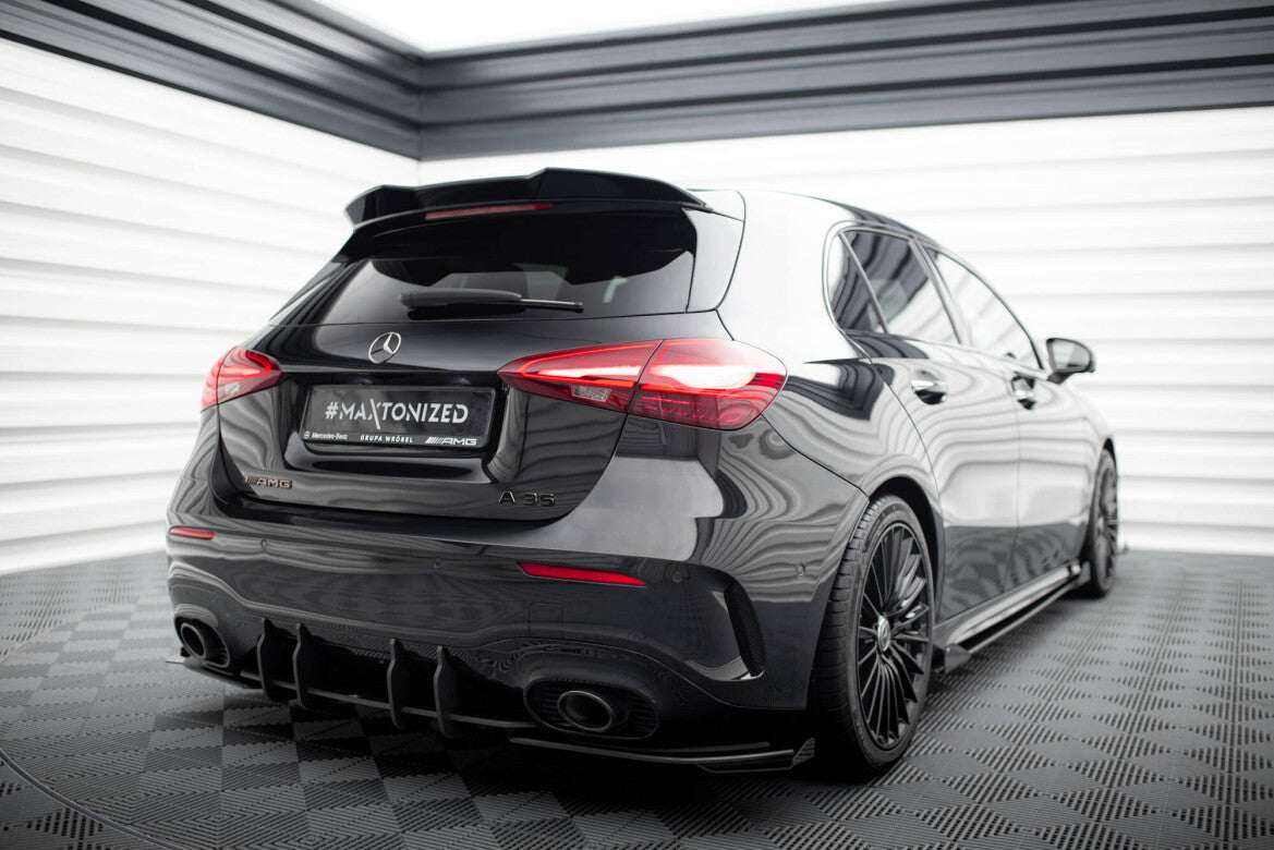 Diffusor Flaps passend für Mercedes-AMG A35 Hatchback W177 schwarz Hochglanz