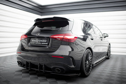 Diffusor Flaps passend für Mercedes-AMG A35 Hatchback W177 schwarz Hochglanz