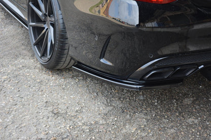 Diffusor Flaps passend für Mercedes-AMG C 43 Limousine W205 FL schwarz Hochglanz