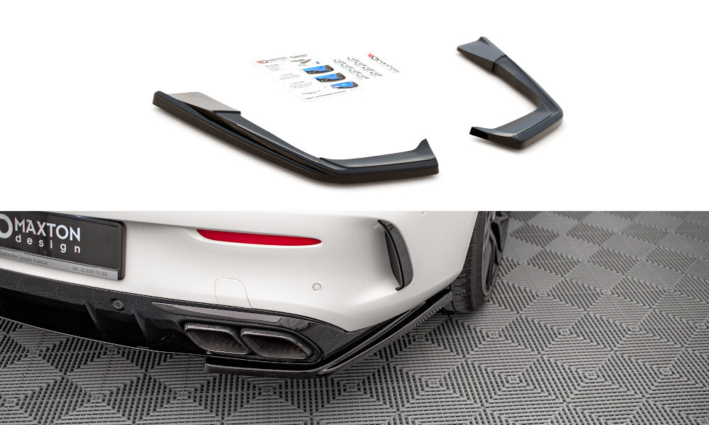 Diffusor Flaps passend für Mercedes-AMG C 63 AMG Coupe AMG Aero Pack C205 FL schwarz Hochglanz