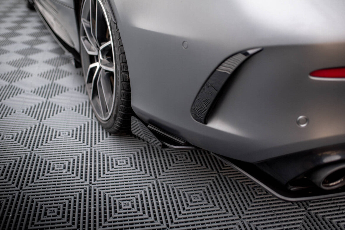 Diffusor Flaps passend für Mercedes-AMG C43 Coupe / Cabrio C205 FL / A205 FL schwarz Hochglanz