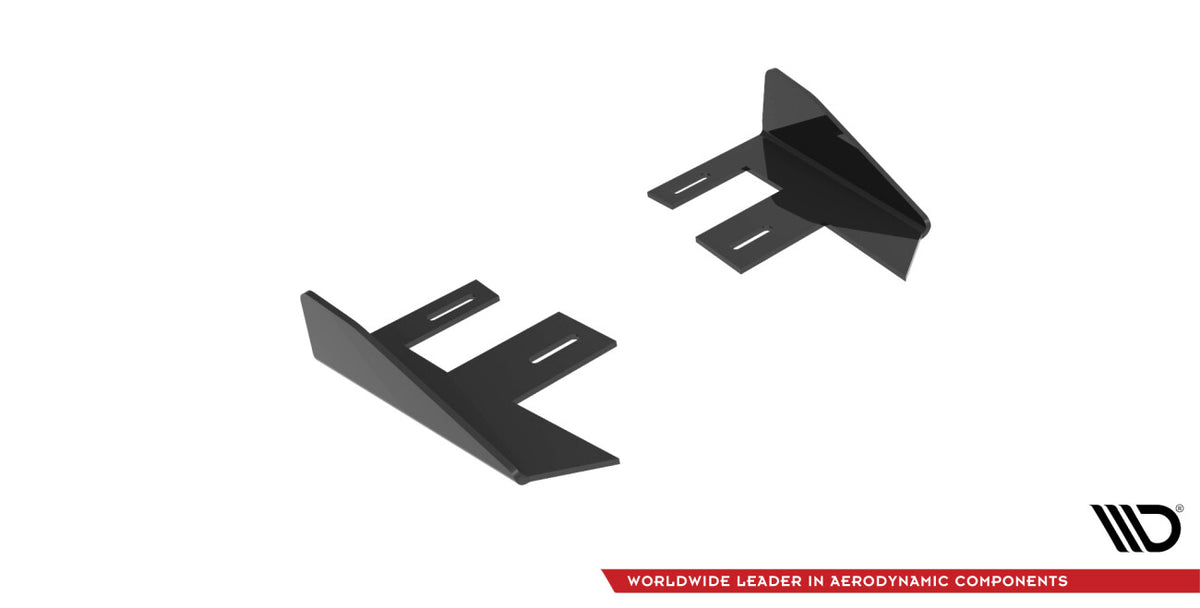 Diffusor Flaps passend für Mercedes-AMG C43 Coupe / Cabrio C205 FL / A205 FL schwarz Hochglanz