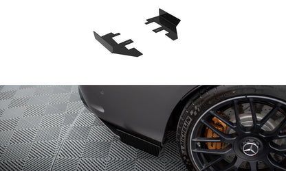 Diffusor Flaps passend für Mercedes-AMG C63 Limousine / Kombi W205 FL schwarz Hochglanz