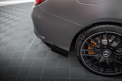 Diffusor Flaps passend für Mercedes-AMG C63 Limousine / Kombi W205 FL schwarz Hochglanz