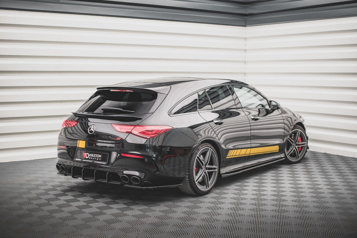 Diffusor Flaps passend für Mercedes-AMG CLA 35 Aero / 45 Aero C118 schwarz Hochglanz