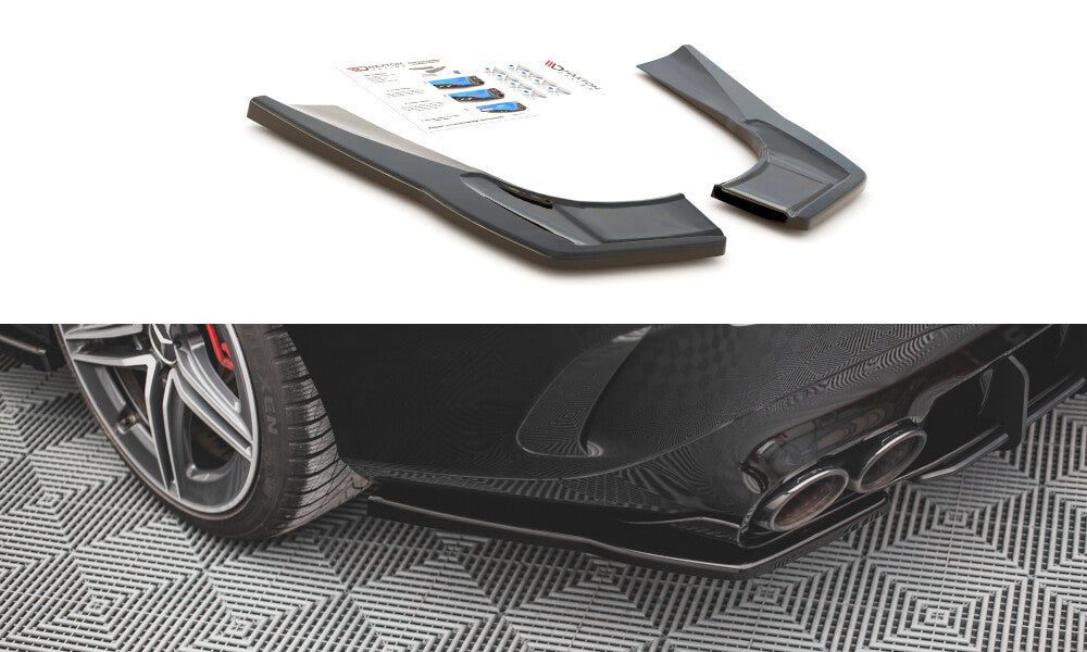 Diffusor Flaps passend für Mercedes-AMG CLA 35 Aero / 45 Aero C118 schwarz Hochglanz
