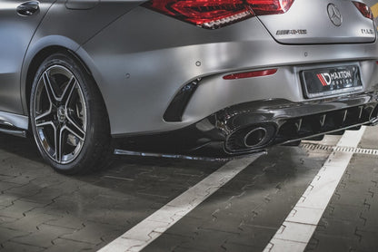 Diffusor Flaps passend für Mercedes-AMG CLA 35 Aero / 45 Aero C118 schwarz Hochglanz