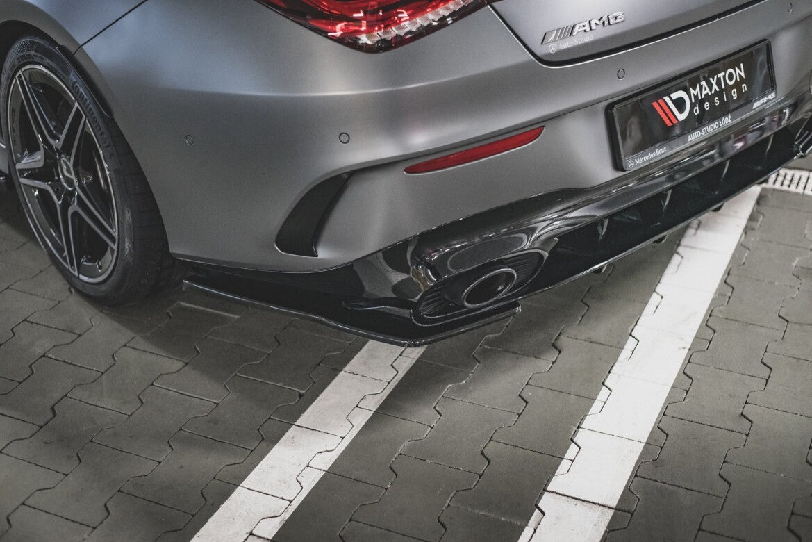 Diffusor Flaps passend für Mercedes-AMG CLA 35 Aero / 45 Aero C118 schwarz Hochglanz