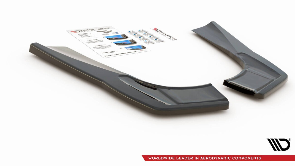 Diffusor Flaps passend für Mercedes-AMG CLA 35 Aero / 45 Aero C118 schwarz Hochglanz