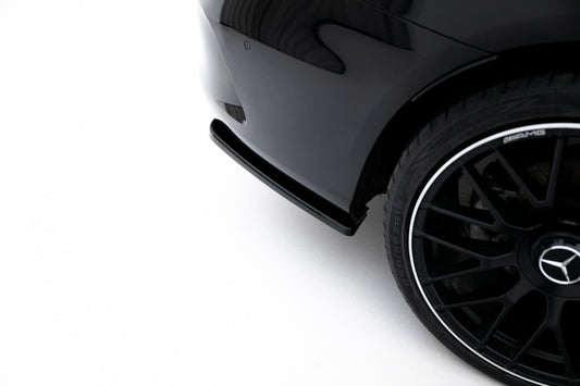 Diffusor Flaps passend für Mercedes- BENZ C-Klasse W205 Coupe AMG-LINE schwarz Hochglanz
