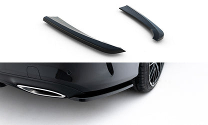 Diffusor Flaps passend für Mercedes- BENZ C-Klasse W205 Coupe AMG-LINE schwarz Hochglanz