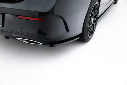 Diffusor Flaps passend für Mercedes- BENZ C-Klasse W205 Coupe AMG-LINE schwarz Hochglanz
