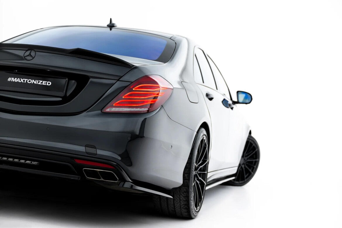 Diffusor Flaps passend für Mercedes-Benz S AMG-Line W222 schwarz Hochglanz
