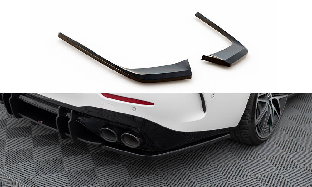 Diffusor Flaps passend für Mercedes C AMG-Line / 43 AMG W206 schwarz Hochglanz