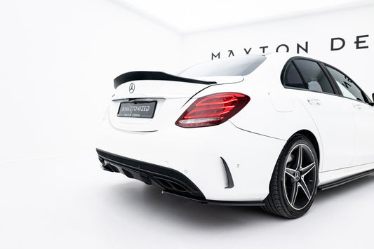Diffusor Flaps passend für Mercedes C AMG-Line / C43 AMG Limousine W205 schwarz Hochglanz