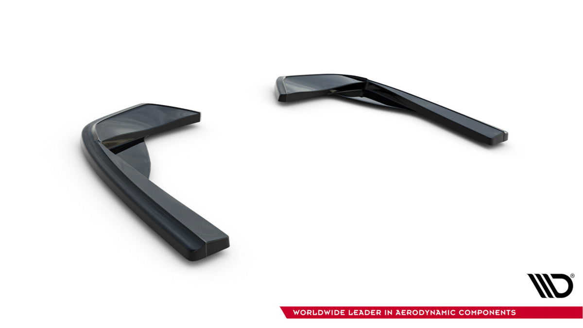 Diffusor Flaps passend für Mercedes C AMG-Line / C43 AMG Limousine W205 schwarz Hochglanz