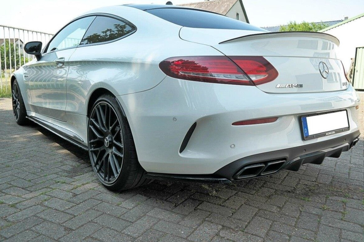 Diffusor Flaps passend für Mercedes C-Klasse C205 63 AMG Coupe schwarz Hochglanz