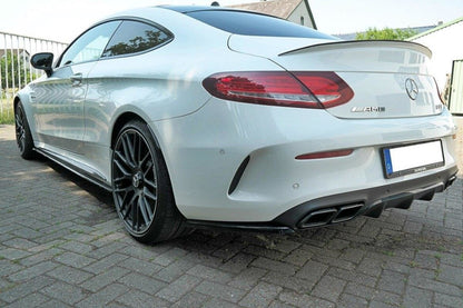 Diffusor Flaps passend für Mercedes C-Klasse C205 63 AMG Coupe schwarz Hochglanz