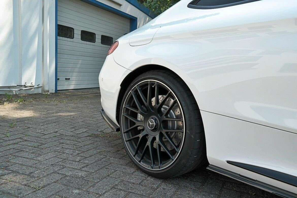 Diffusor Flaps passend für Mercedes C-Klasse C205 63 AMG Coupe schwarz Hochglanz