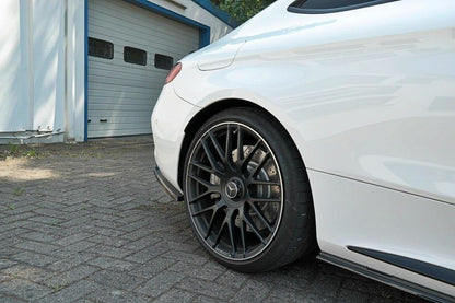 Diffusor Flaps passend für Mercedes C-Klasse C205 63 AMG Coupe schwarz Hochglanz