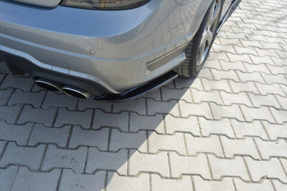 Diffusor Flaps passend für Mercedes C Limousine / Kombi AMG-Line W204 / S204 schwarz Hochglanz