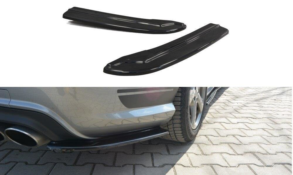 Diffusor Flaps passend für Mercedes C Limousine / Kombi AMG-Line W204 / S204 schwarz Hochglanz