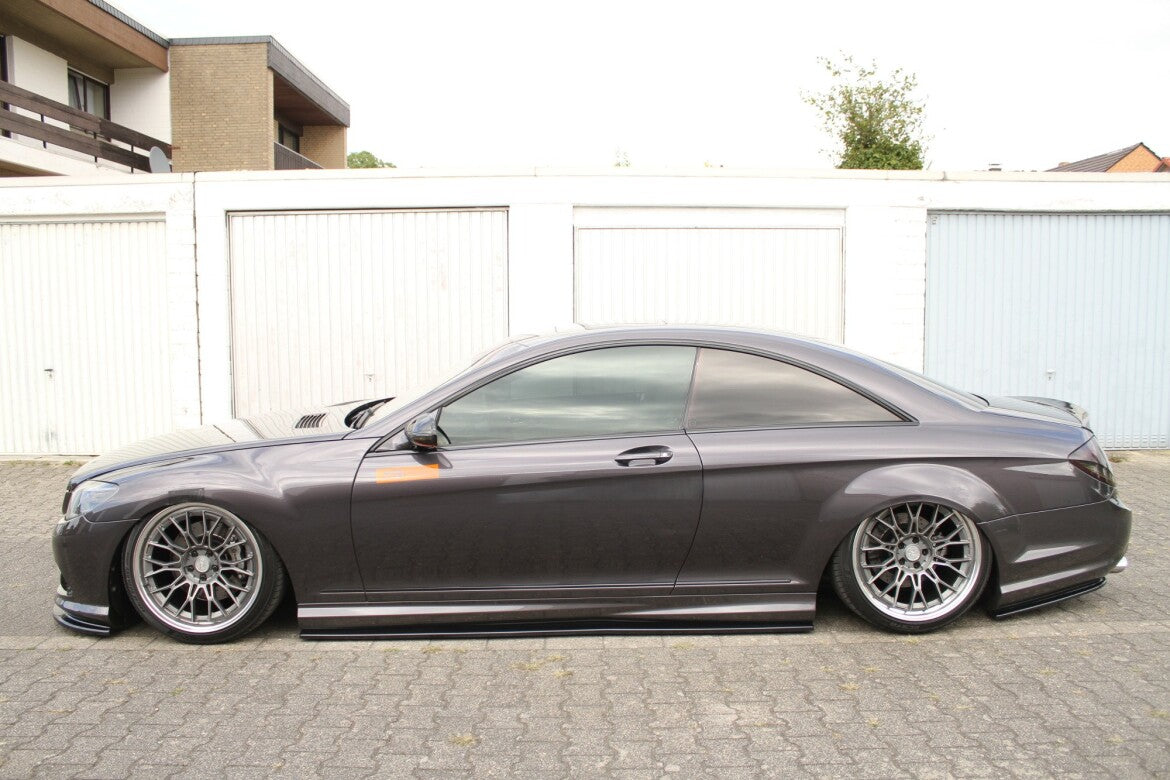 Diffusor Flaps passend für Mercedes CL 500 C216 AMGLINE schwarz Hochglanz