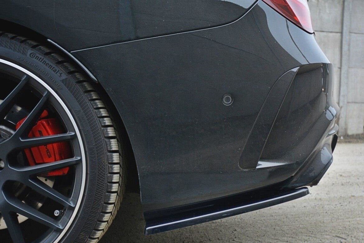 Diffusor Flaps passend für Mercedes CLA A45 AMG C117 FL schwarz Hochglanz