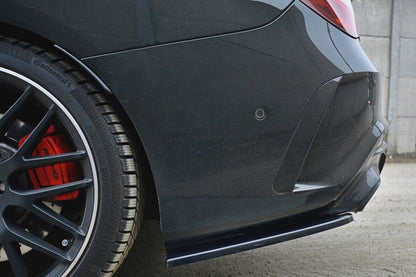 Diffusor Flaps passend für Mercedes CLA A45 AMG C117 FL schwarz Hochglanz