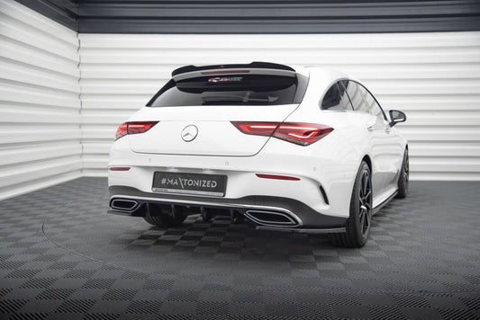 Diffusor Flaps passend für Mercedes CLA AMG-Line X118 schwarz Hochglanz