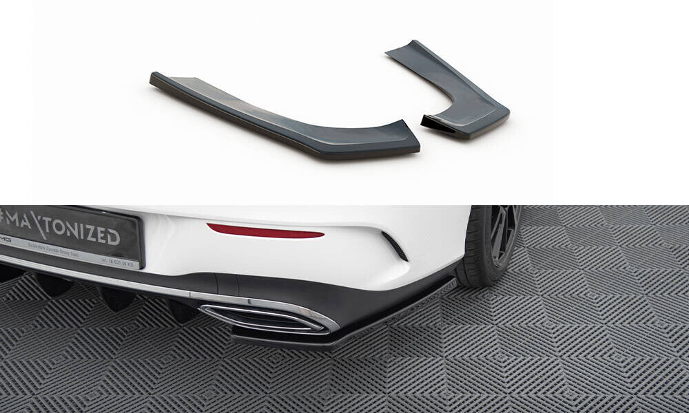 Diffusor Flaps passend für Mercedes CLA AMG-Line X118 schwarz Hochglanz