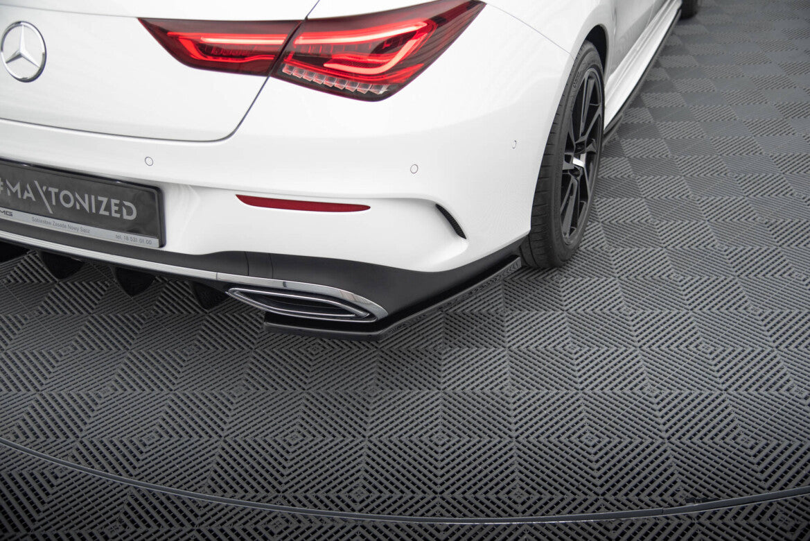 Diffusor Flaps passend für Mercedes CLA AMG-Line X118 schwarz Hochglanz