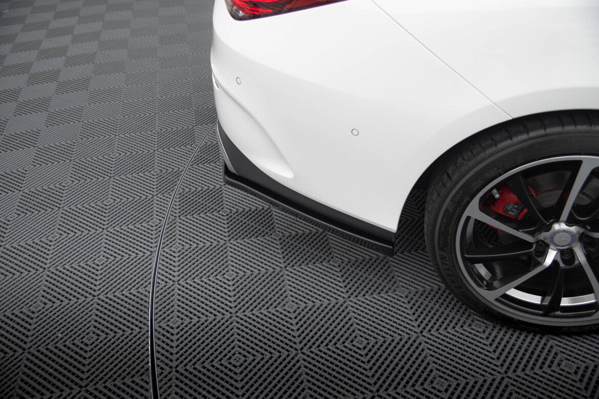 Diffusor Flaps passend für Mercedes CLA AMG-Line X118 schwarz Hochglanz