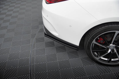 Diffusor Flaps passend für Mercedes CLA AMG-Line X118 schwarz Hochglanz