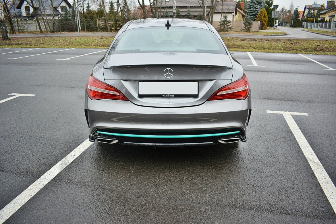 Diffusor Flaps passend für Mercedes CLA C117 AMG-LINE FL schwarz Hochglanz