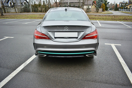 Diffusor Flaps passend für Mercedes CLA C117 AMG-LINE FL schwarz Hochglanz
