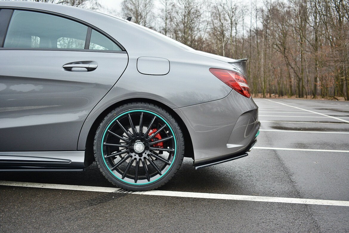 Diffusor Flaps passend für Mercedes CLA C117 AMG-LINE FL schwarz Hochglanz