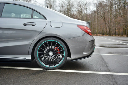 Diffusor Flaps passend für Mercedes CLA C117 AMG-LINE FL schwarz Hochglanz