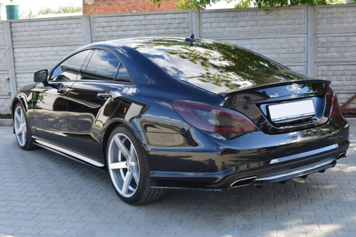 Diffusor Flaps passend für Mercedes CLS AMG-Line C218 schwarz Hochglanz