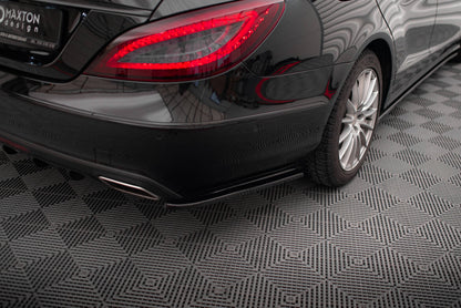 Diffusor Flaps passend für Mercedes CLS C218 schwarz Hochglanz