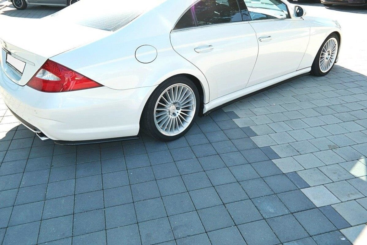 Diffusor Flaps passend für Mercedes CLS C219 55AMG schwarz Hochglanz