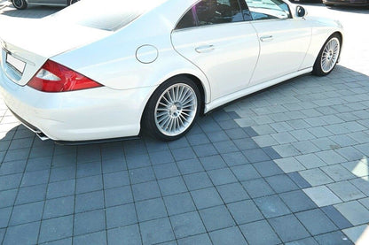 Diffusor Flaps passend für Mercedes CLS C219 55AMG schwarz Hochglanz