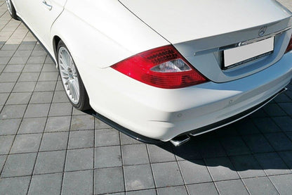 Diffusor Flaps passend für Mercedes CLS C219 55AMG schwarz Hochglanz