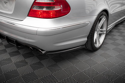 Diffusor Flaps passend für Mercedes E 55 AMG W211 schwarz Hochglanz